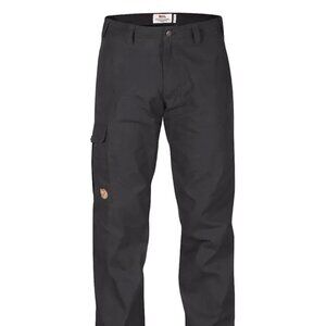 Fjallraven Mens Ovik Trouser Winter G-1000 Regular Fit Mid Waist, Black, Size 32